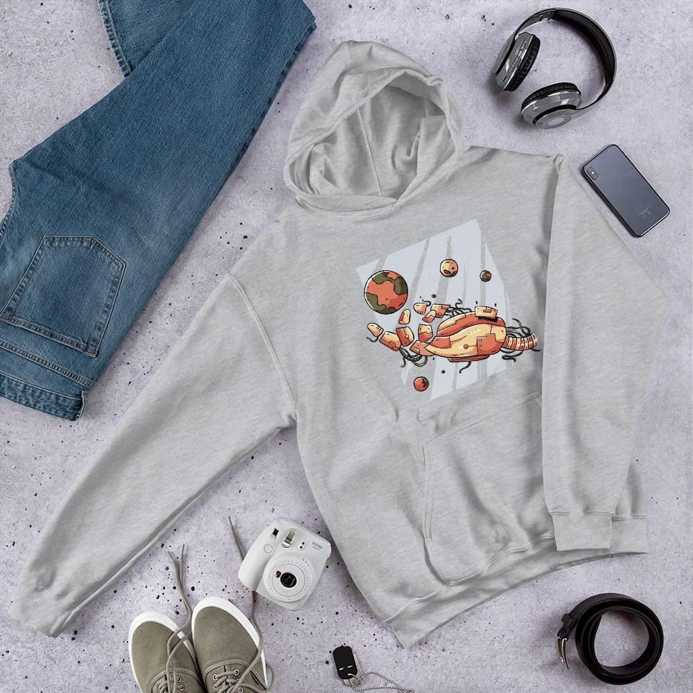 Robotic Hand Unisex Hooded Sweatshirt