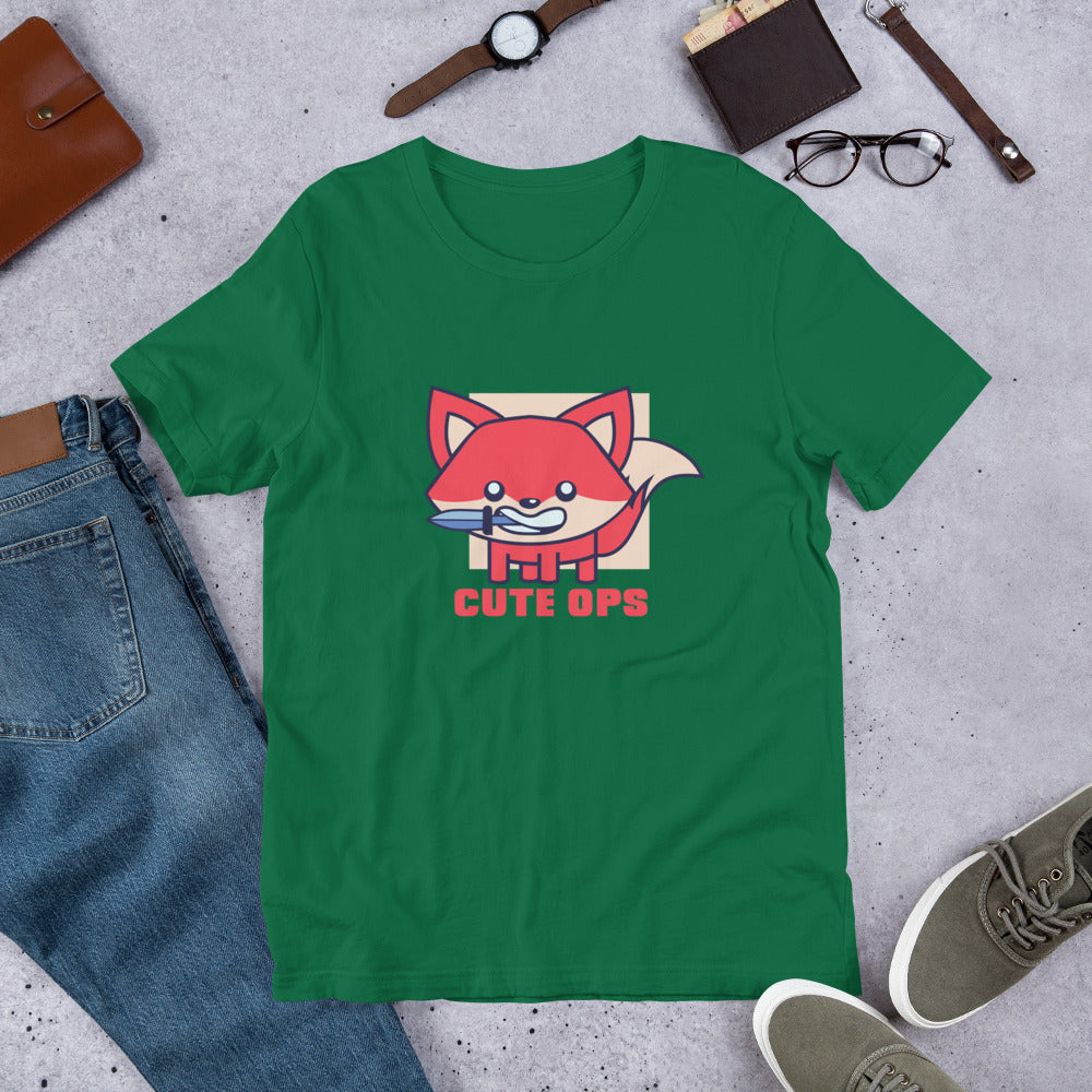 Cute Fox Half-Sleeve T-Shirt