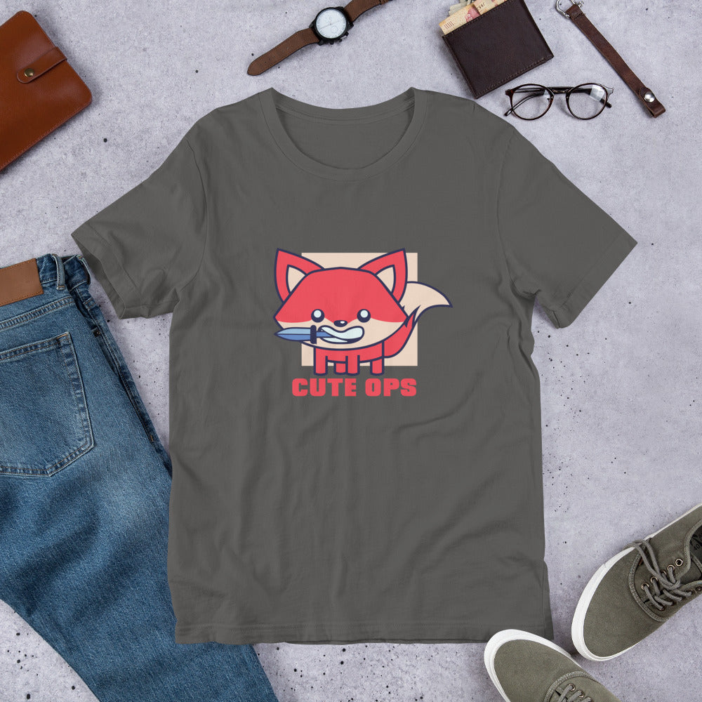 Cute Fox Half-Sleeve T-Shirt