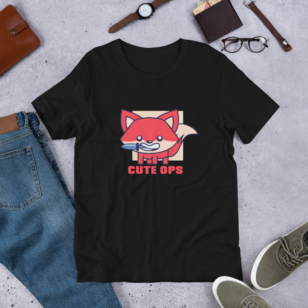 Cute Fox Half-Sleeve T-Shirt
