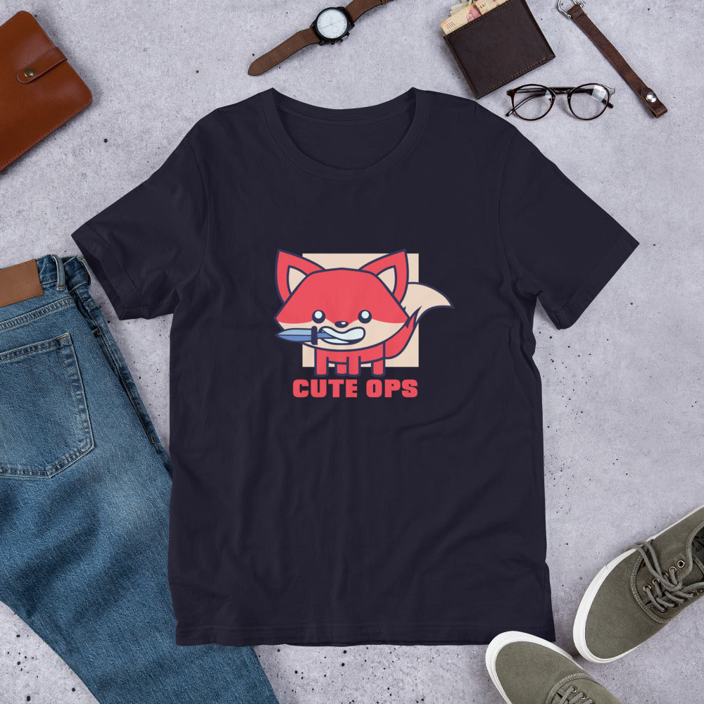 Cute Fox Half-Sleeve T-Shirt