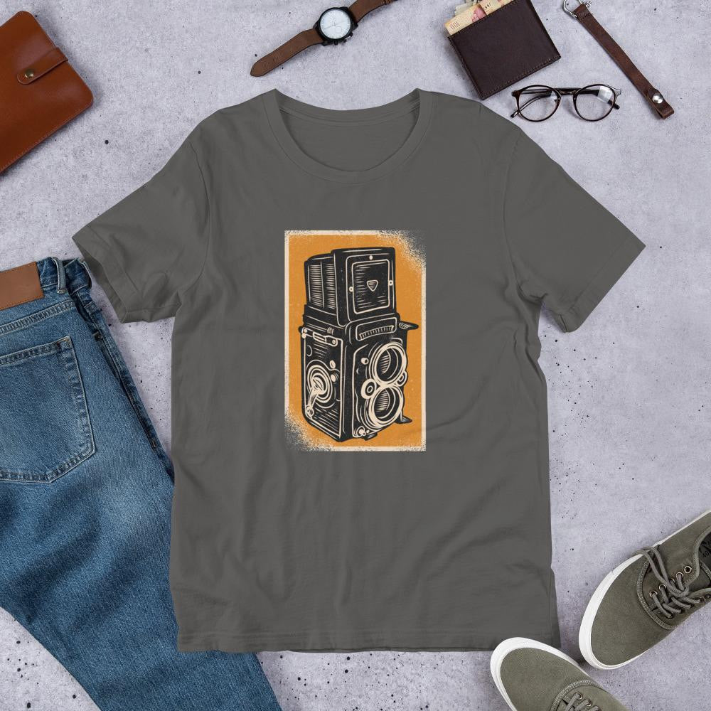 Vintage Rolleiflex Camera Half Sleeve T-Shirt