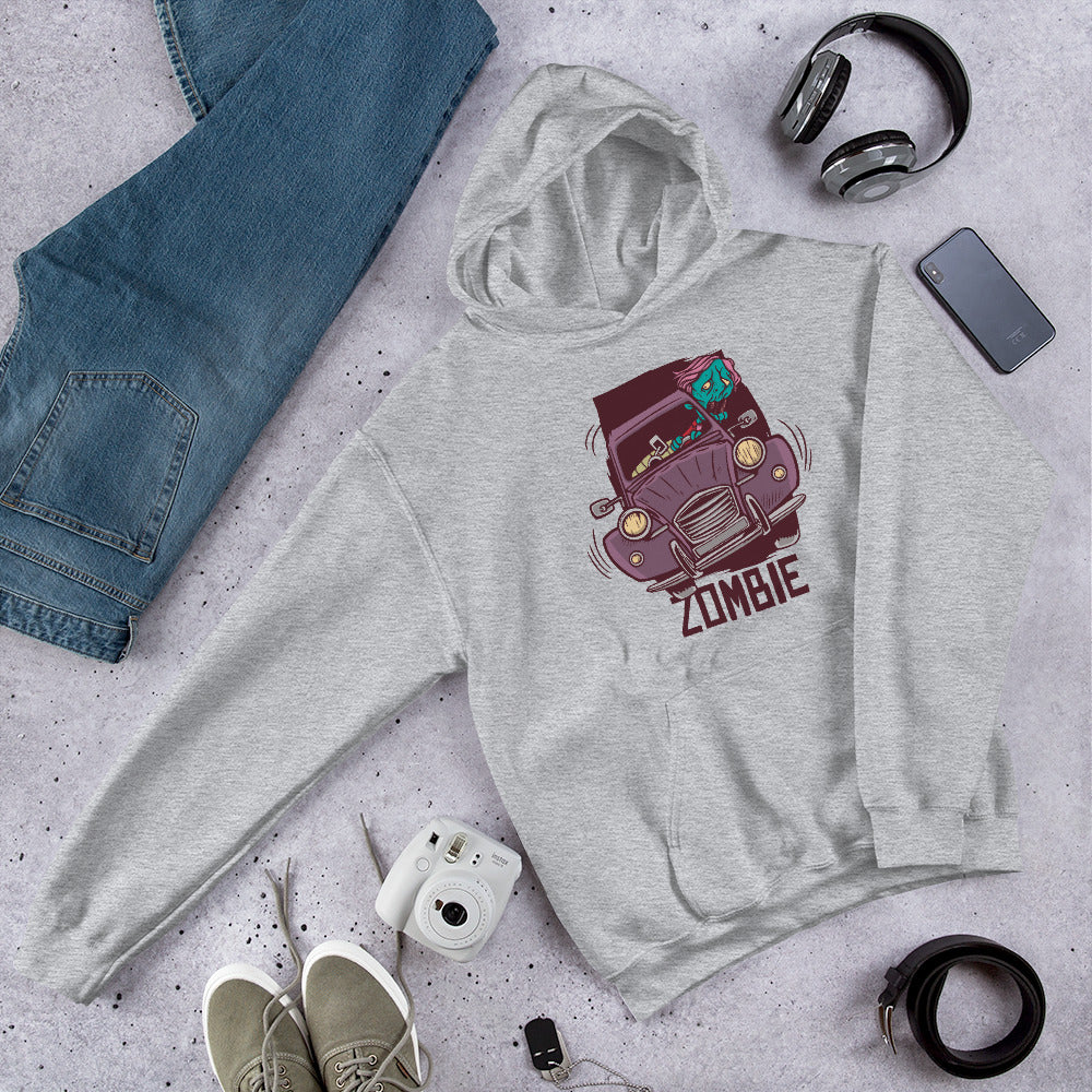 Zombie Driver Unisex Hooded Sweatshirt