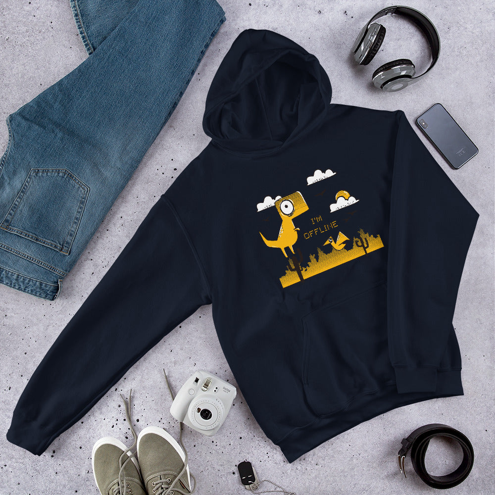 I'm Offline Unisex Hooded Sweatshirt