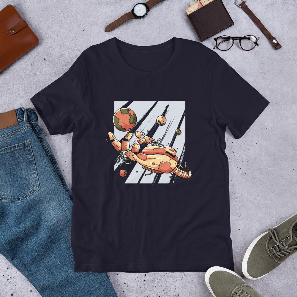 Robotic Hand Half Sleeve T-Shirt