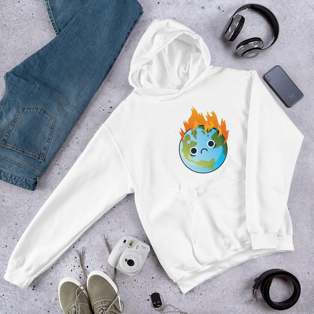 Burning Sad Earth Unisex Hooded Sweatshirt