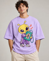 Cosmic Mixtape Oversized French Terry T-Shirt #LittleVisitors