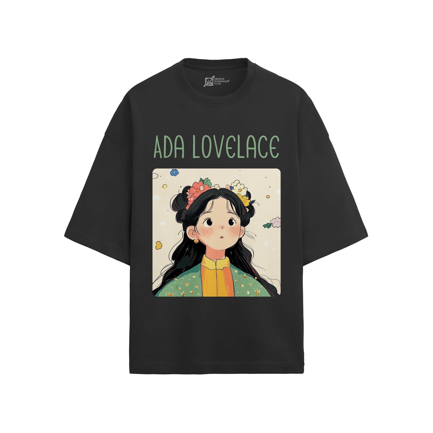 Ada Lovelace Oversized French Terry T-Shirt #GeniusDoodles