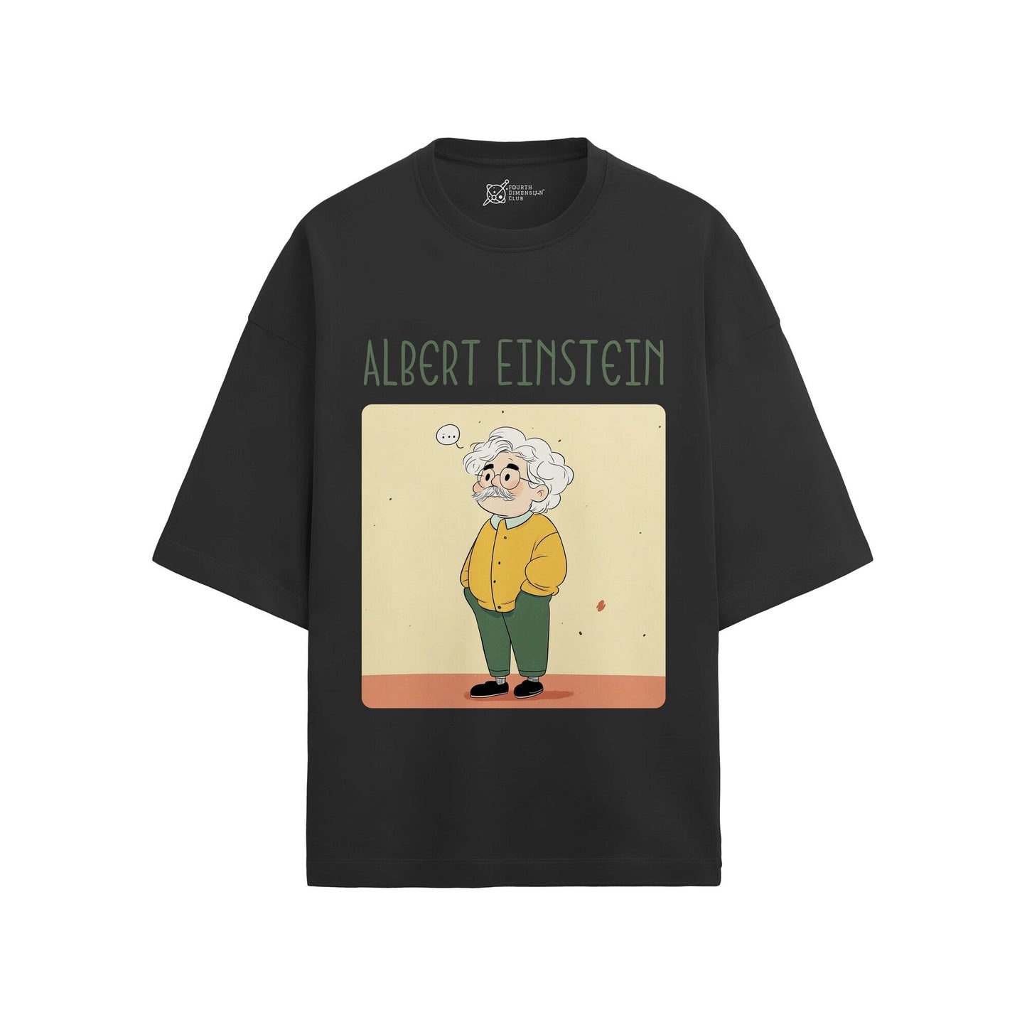Albert Einstein Oversized French Terry T-Shirt #GeniusDoodles