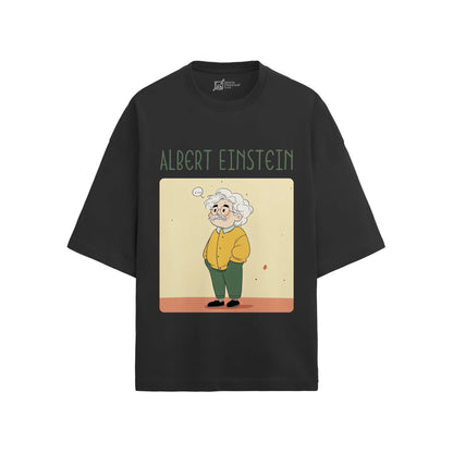 Albert Einstein Oversized French Terry T-Shirt #GeniusDoodles