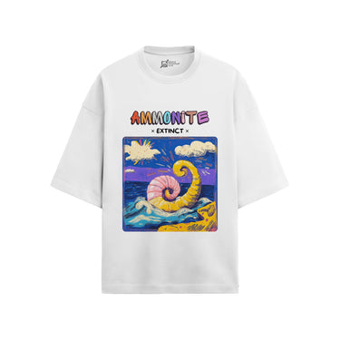 Ammonite Oversized French Terry T-Shirt #AncientArchives