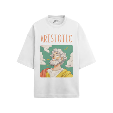 Aristotle Oversized French Terry T-Shirt #GeniusDoodles