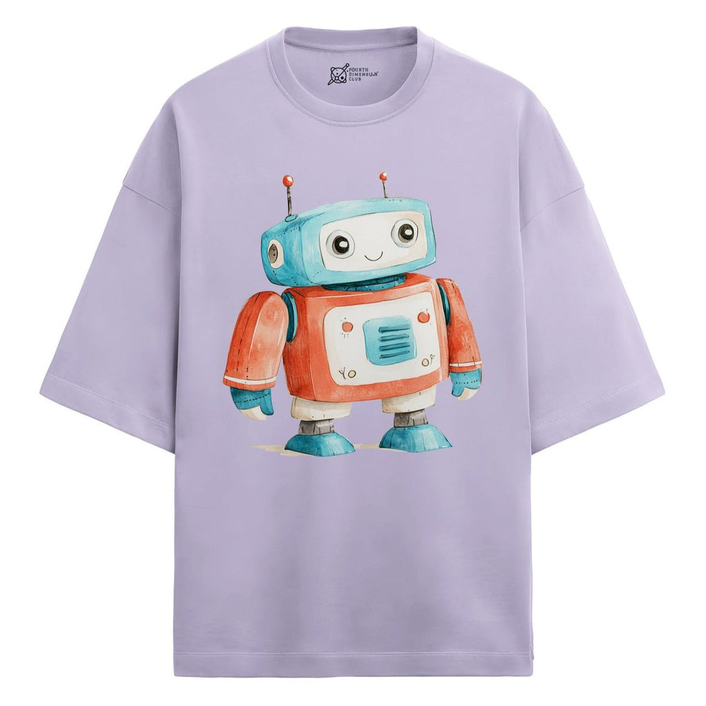 Buddy Oversized French Terry T-Shirt — lavender