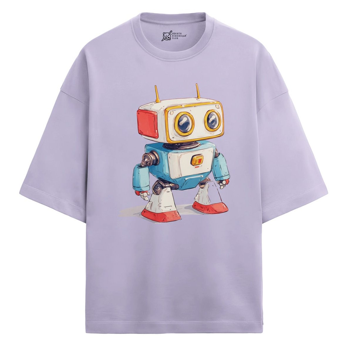 Cubby Oversized French Terry T-Shirt — lavender