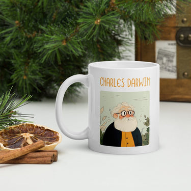 Charles Darwin Coffee Mug #GeniusDoodles