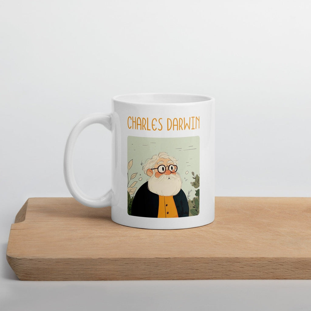 Charles Darwin Coffee Mug — back view