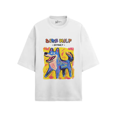 Dire Wolf Oversized French Terry T-Shirt #AncientArchives