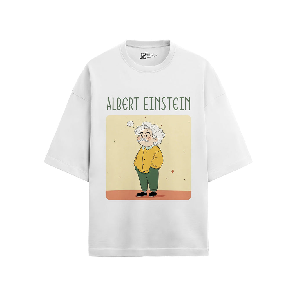 Albert Einstein Oversized French Terry T-Shirt