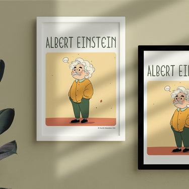 Albert Einstein Framed Poster #GeniusDoodles