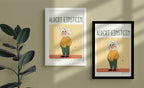 Albert Einstein Framed Poster — front view