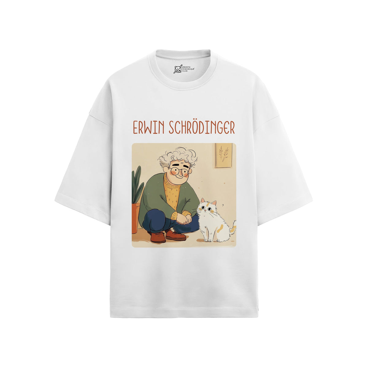 Erwin Schrödinger Oversized French Terry T-Shirt