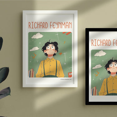 Richard Feynman Framed Poster #GeniusDoodles