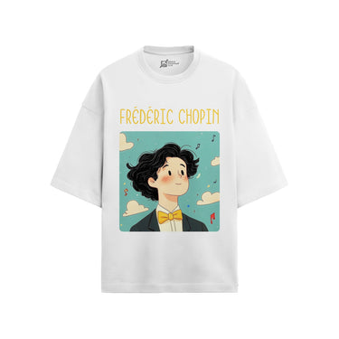 Frédéric Chopin Oversized French Terry T-Shirt #GeniusDoodles