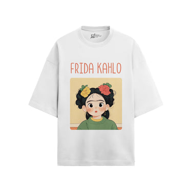 Frida Kahlo Oversized French Terry T-Shirt #GeniusDoodles