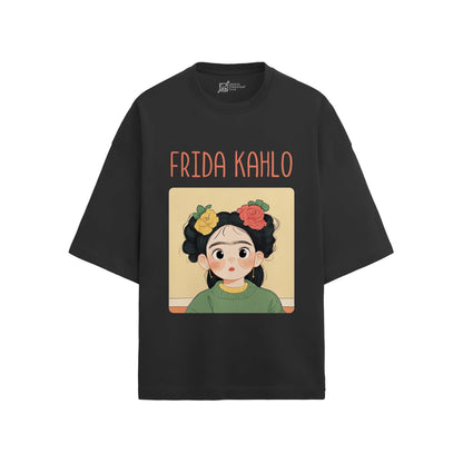 Frida Kahlo Oversized French Terry T-Shirt #GeniusDoodles