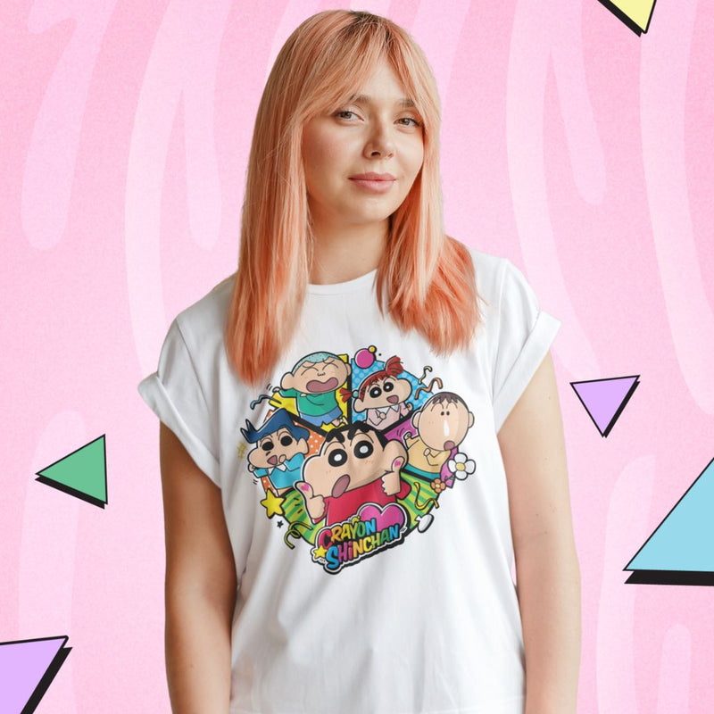 Fun with Friends Unisex Oversized T-Shirt #Shinchan
