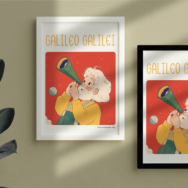 Galileo Galilei Framed Poster #GeniusDoodles