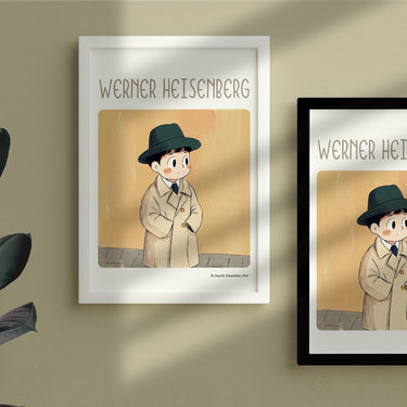 Werner Heisenberg Framed Poster #GeniusDoodles