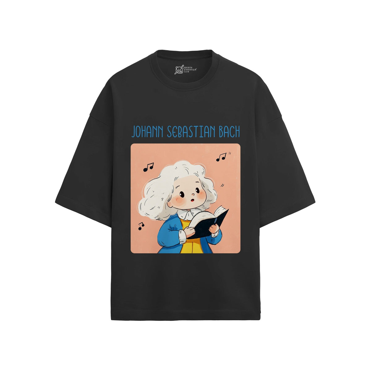Johann Sebastian Bach Oversized French Terry T-Shirt