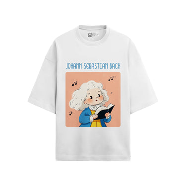 Johann Sebastian Bach Oversized French Terry T-Shirt #GeniusDoodles