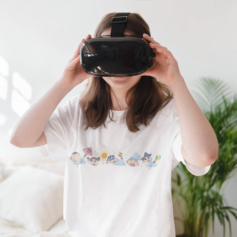 Kites & Friends Unisex Oversized T-Shirt #Shinchan