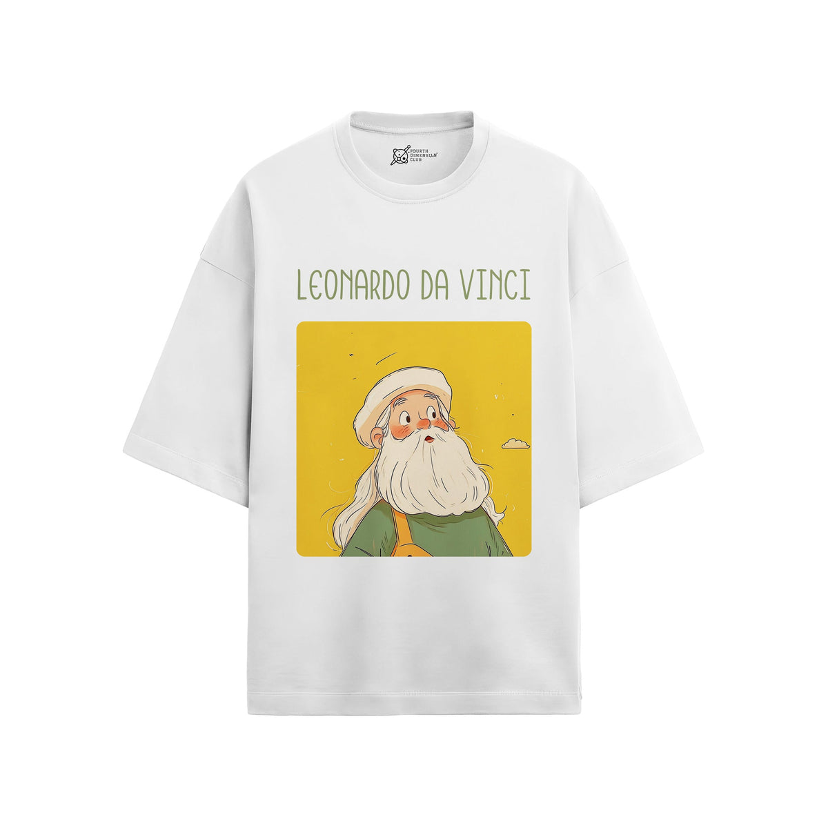 Leonardo da Vinci Oversized French Terry T-Shirt
