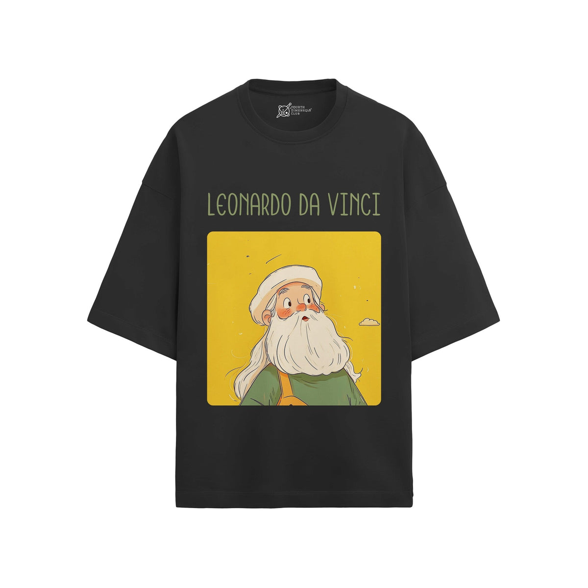 Leonardo da Vinci Oversized French Terry T-Shirt