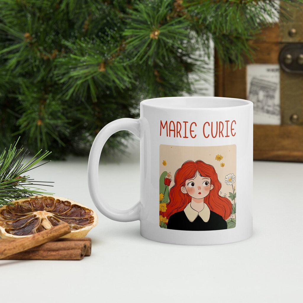 Marie Curie Coffee Mug — front view