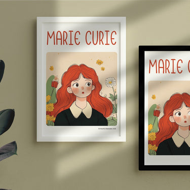 Marie Curie Framed Poster #GeniusDoodles