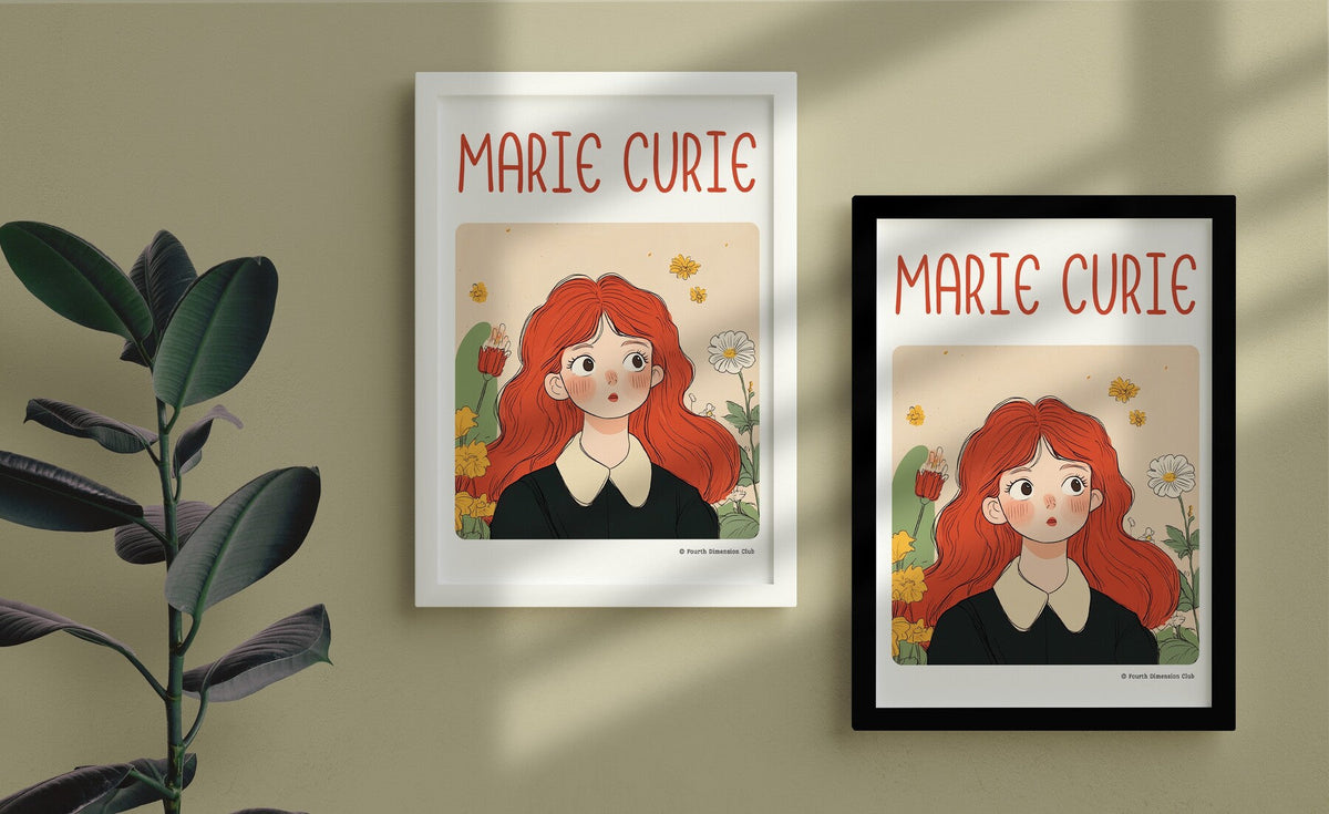 Marie Curie Framed Poster — front view