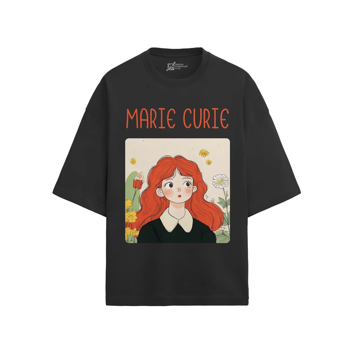 Marie Curie Oversized French Terry T-Shirt