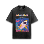 Megalodon Acid Wash Oversized T-Shirt