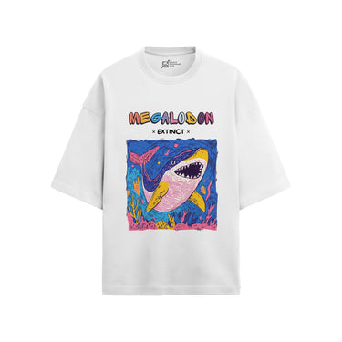 Megalodon Oversized French Terry T-Shirt #AncientArchives