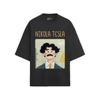 Nikola Tesla Oversized French Terry T-Shirt