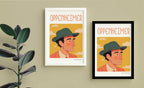 J. Robert Oppenheimer Framed Poster — back view
