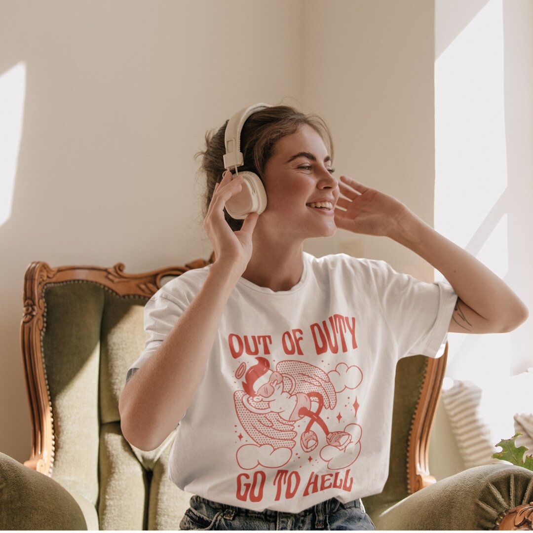 Out Of Duty Unisex Oversized T-Shirt — front view