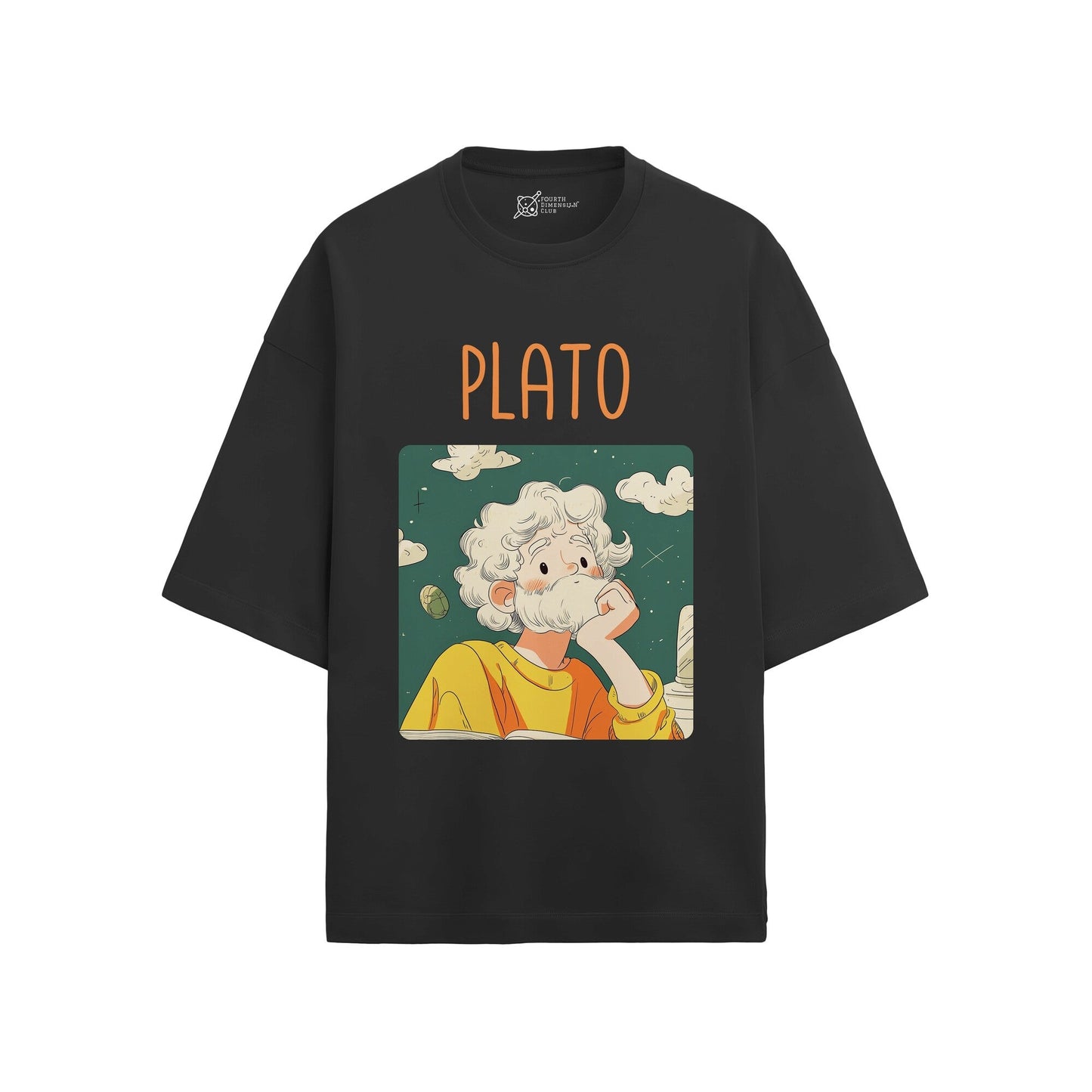 Plato Oversized French Terry T-Shirt #GeniusDoodles