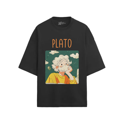 Plato Oversized French Terry T-Shirt #GeniusDoodles