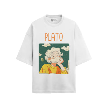 Plato Oversized French Terry T-Shirt #GeniusDoodles