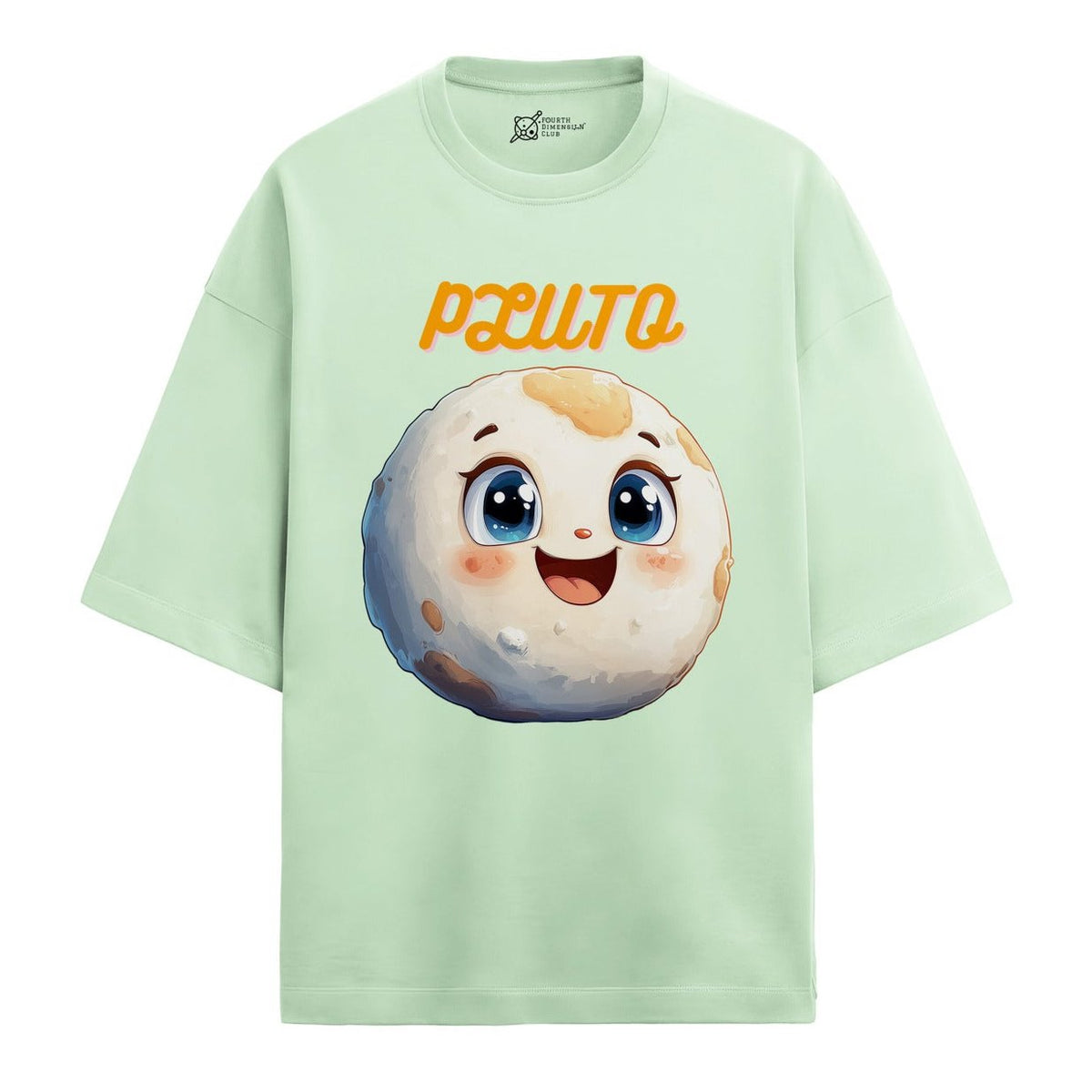 Pluto Oversized French Terry T-Shirt — jade